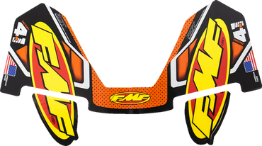 FMF 4.1 Original Exhaust Replacement Decal Stickers Orange Blue Yellow