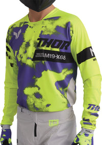 Thor 2026 Launchmode Bleach Grey Acid MX Combo Kit