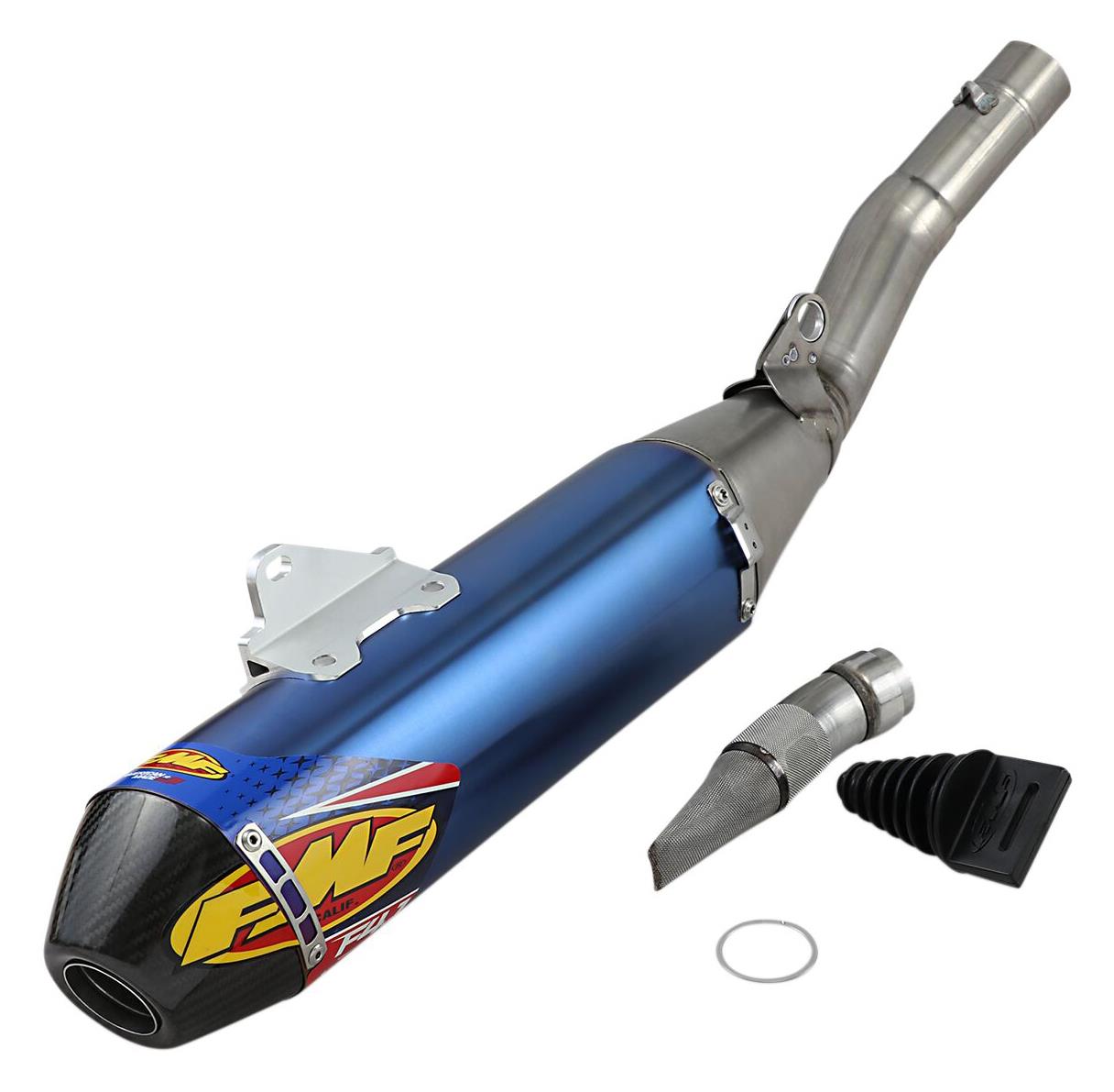 FMF Factory 4.1 RCT Blue Slip-On Carbon End Exhaust Silencer For Yamaha WR 450 F 2019