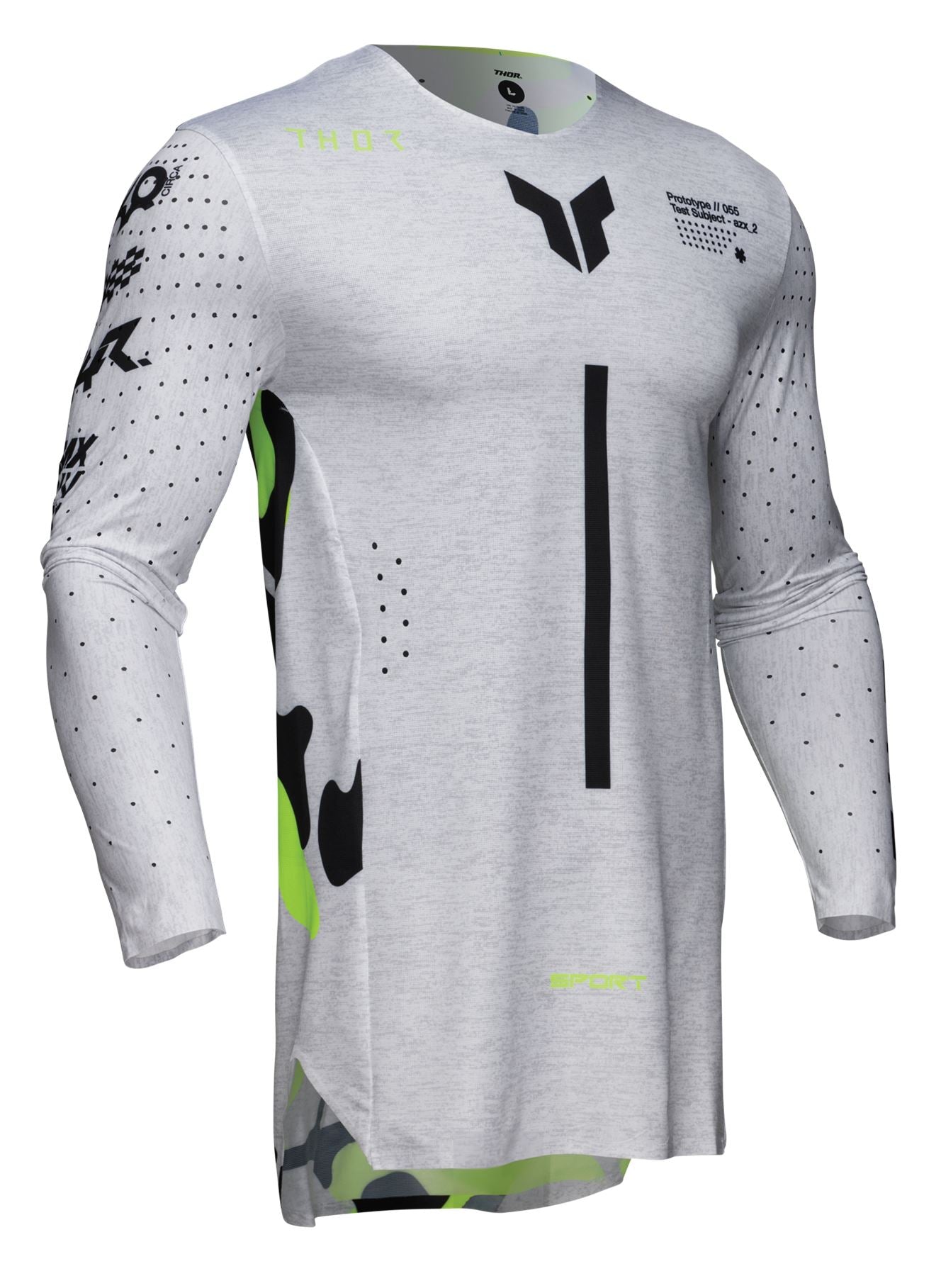 Thor 2025 Motocross Jersey White Acid