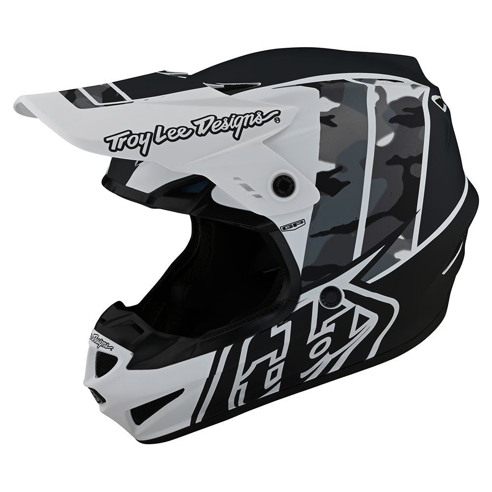 Troy Lee Designs 2025 Youth GP Helmet Nova Camo White