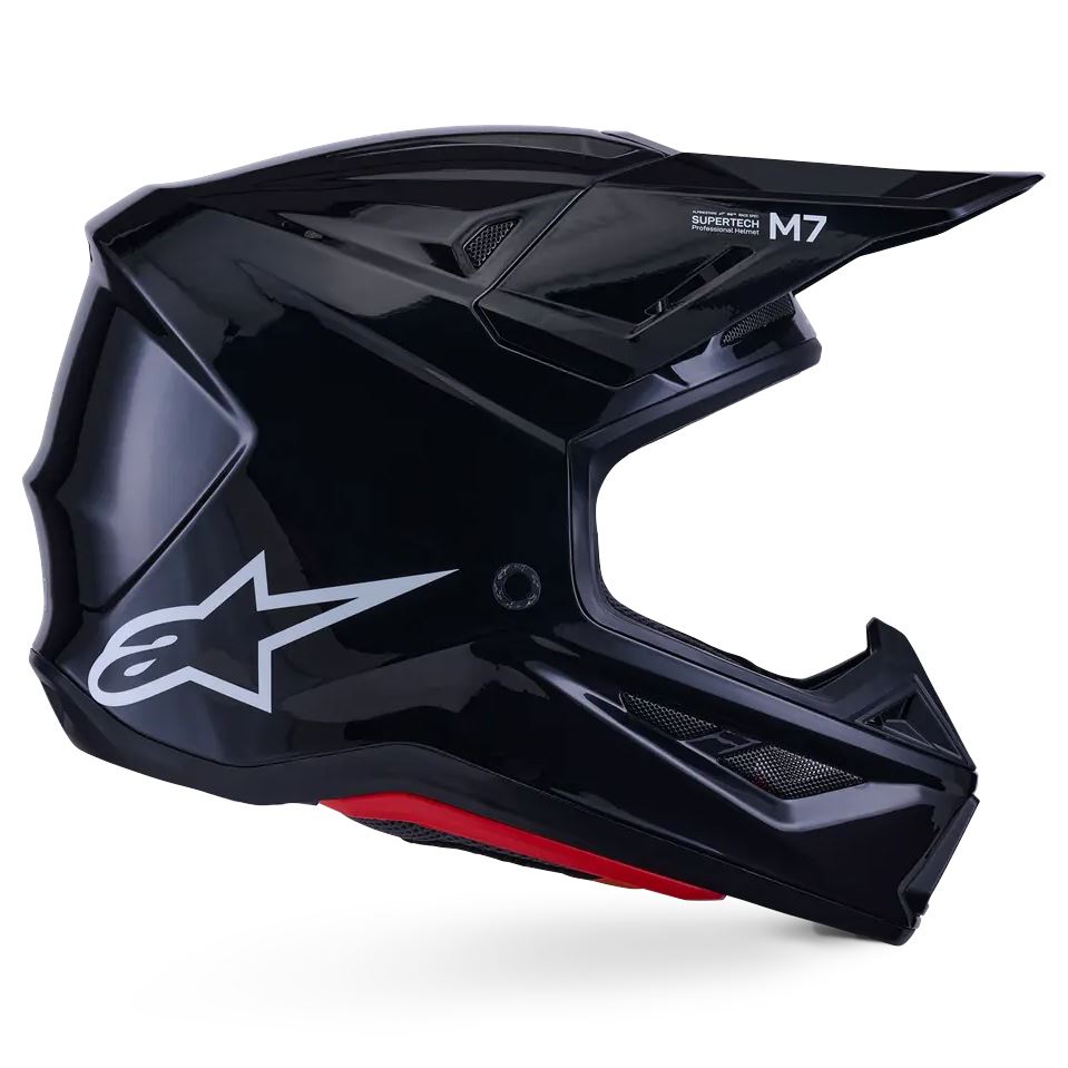 Alpinestars 2026  Motocross Helmet Black Glossy