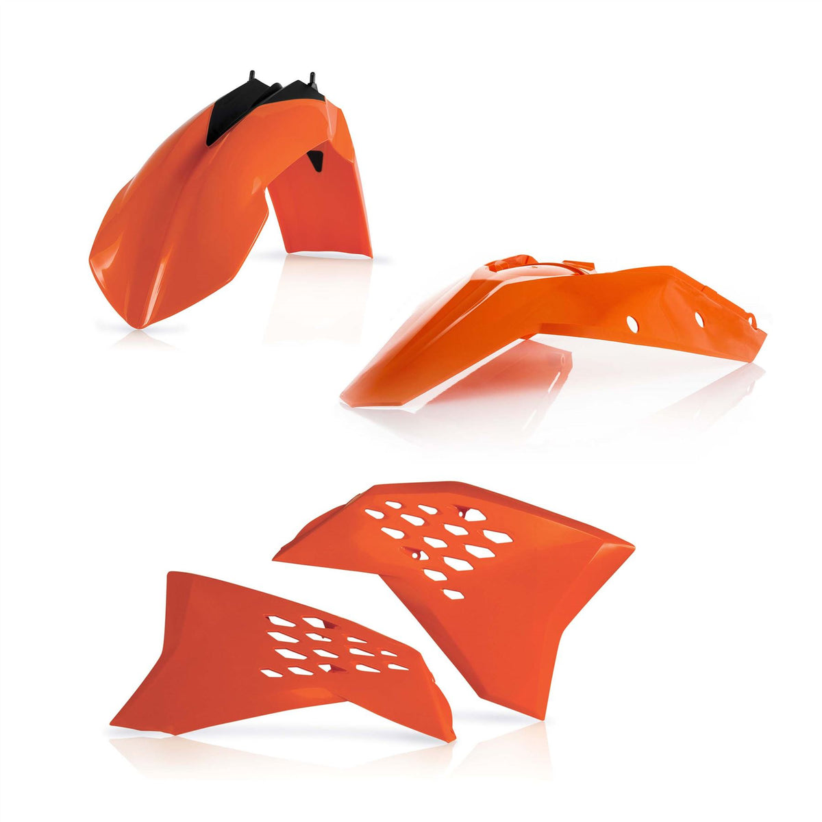 Acerbis Plastic Kit Orange For KTM SX 250 2007-2010