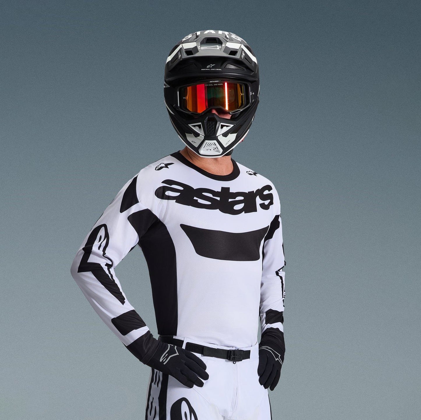 Alpinestars 2026 Racer Riway Motocross Jersey White Black