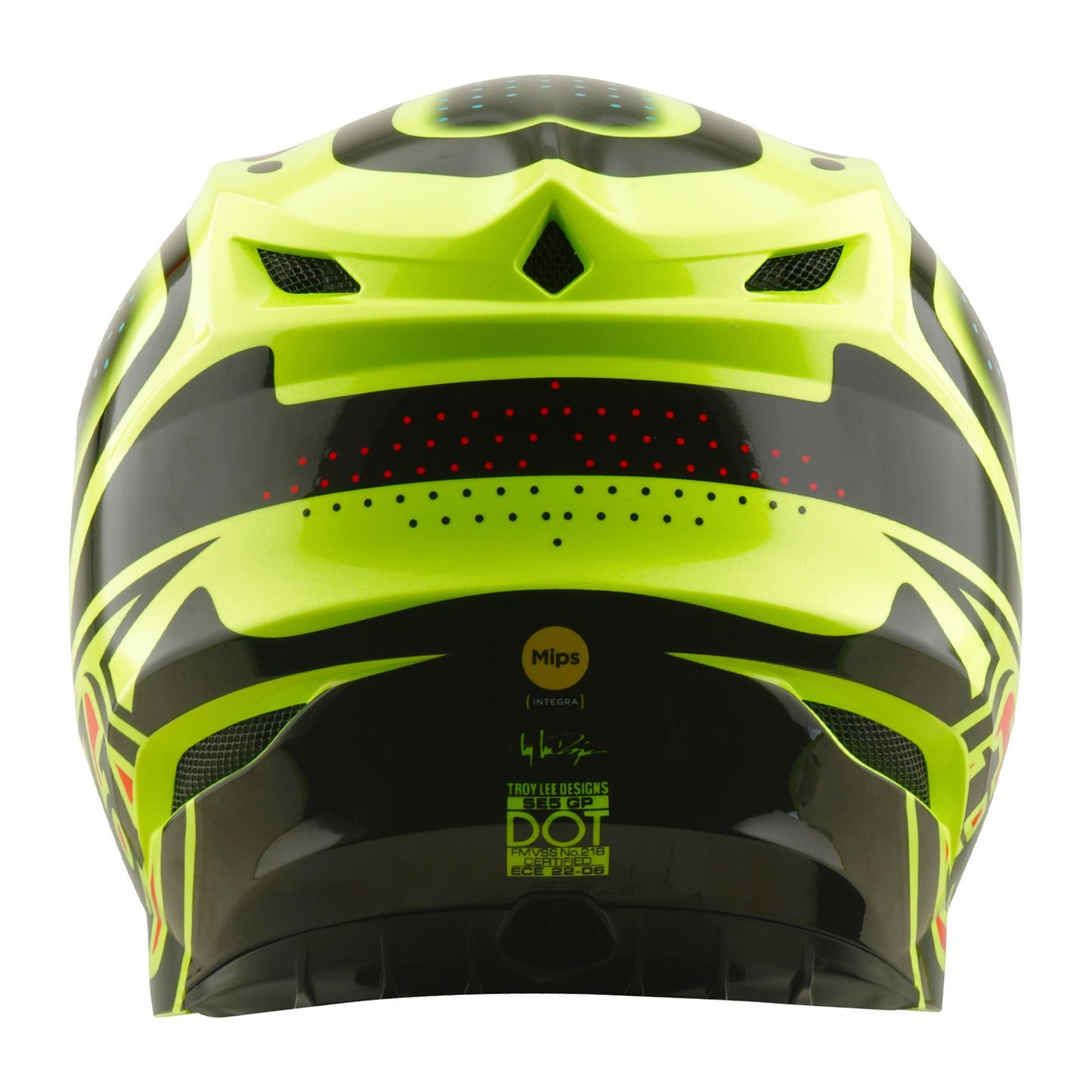 Troy Lee Designs Spring 2026 MX SE5 Polycarbonate The Line Helmets Flo Yellow