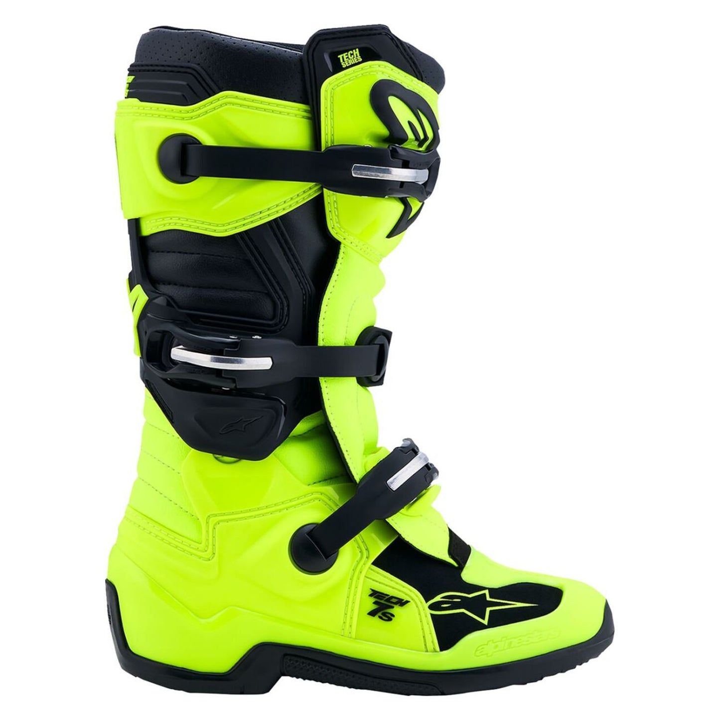 Alpinestars 2027 Youth Tech 7S MX Boots Yellow Fluo Black