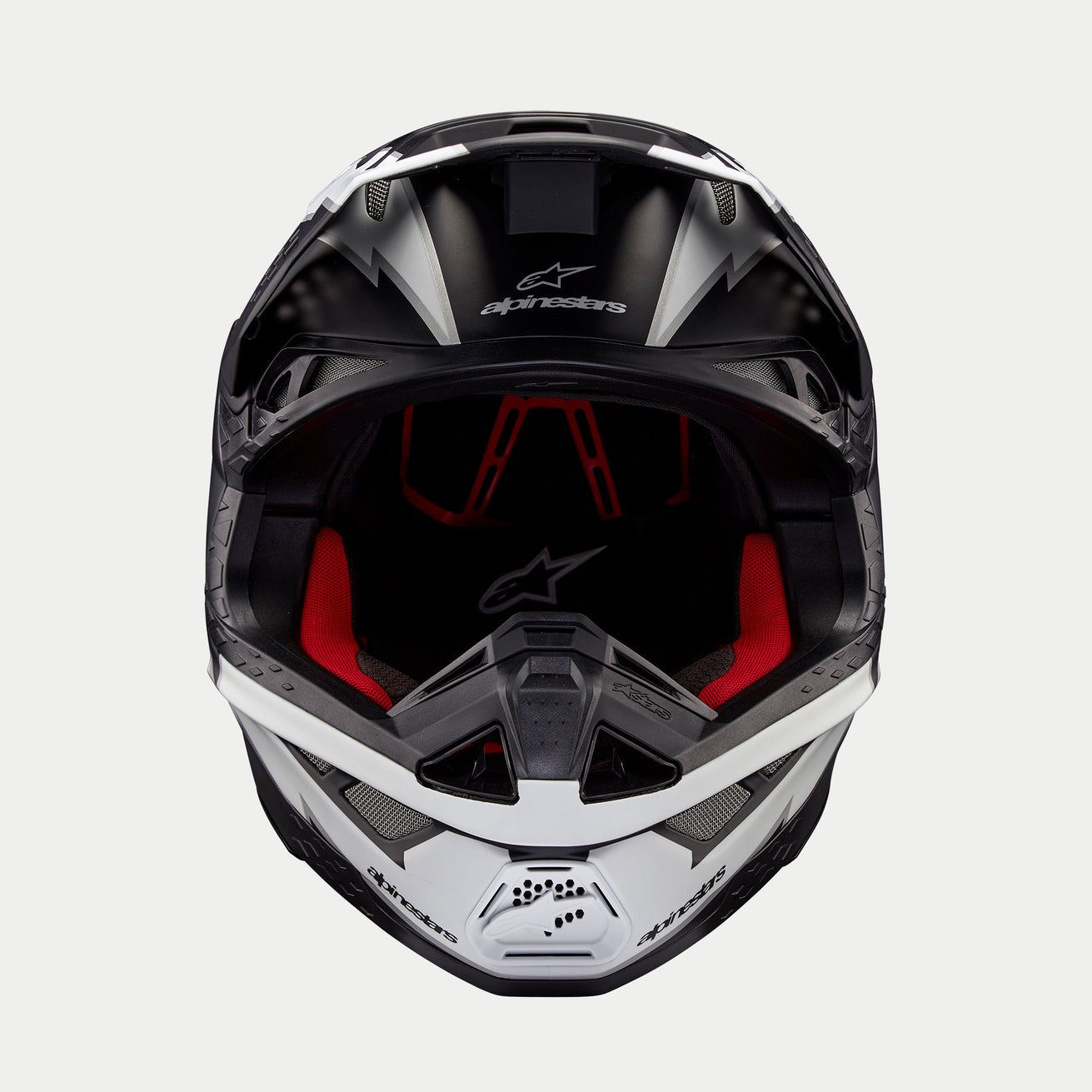 Alpinestars 2026 Supertech SM10 Ampress Black White Matt Motocross Helmet
