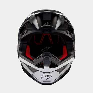 Alpinestars 2026 Supertech SM10 Ampress Black White Matt Motocross Helmet
