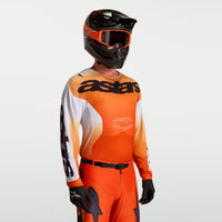 Alpinestars 2027 Racer Amber MX Jersey Cardinal Red Light Lilac Black