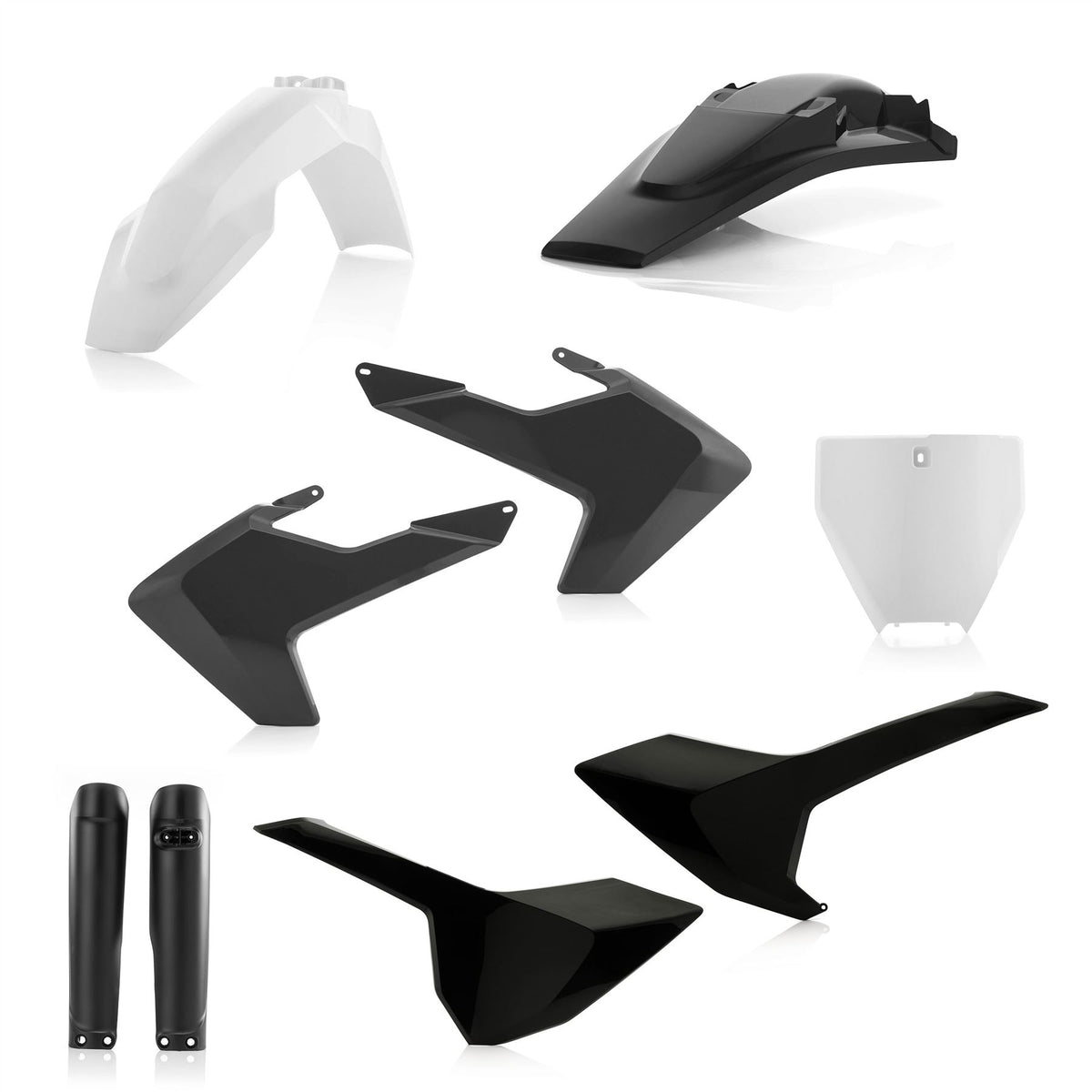 Acerbis Full Plastic Kit Black White 0021831.315