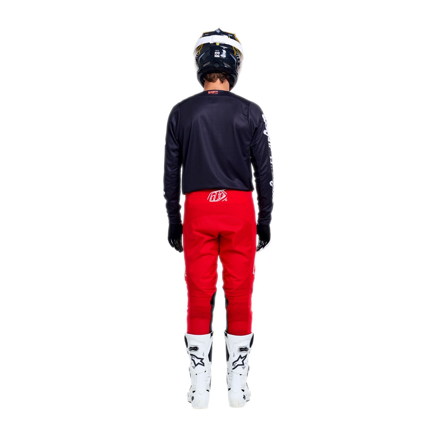 Troy Lee Designs Spring 2026 GP Pro Stamp MX Combo Kit Black Red