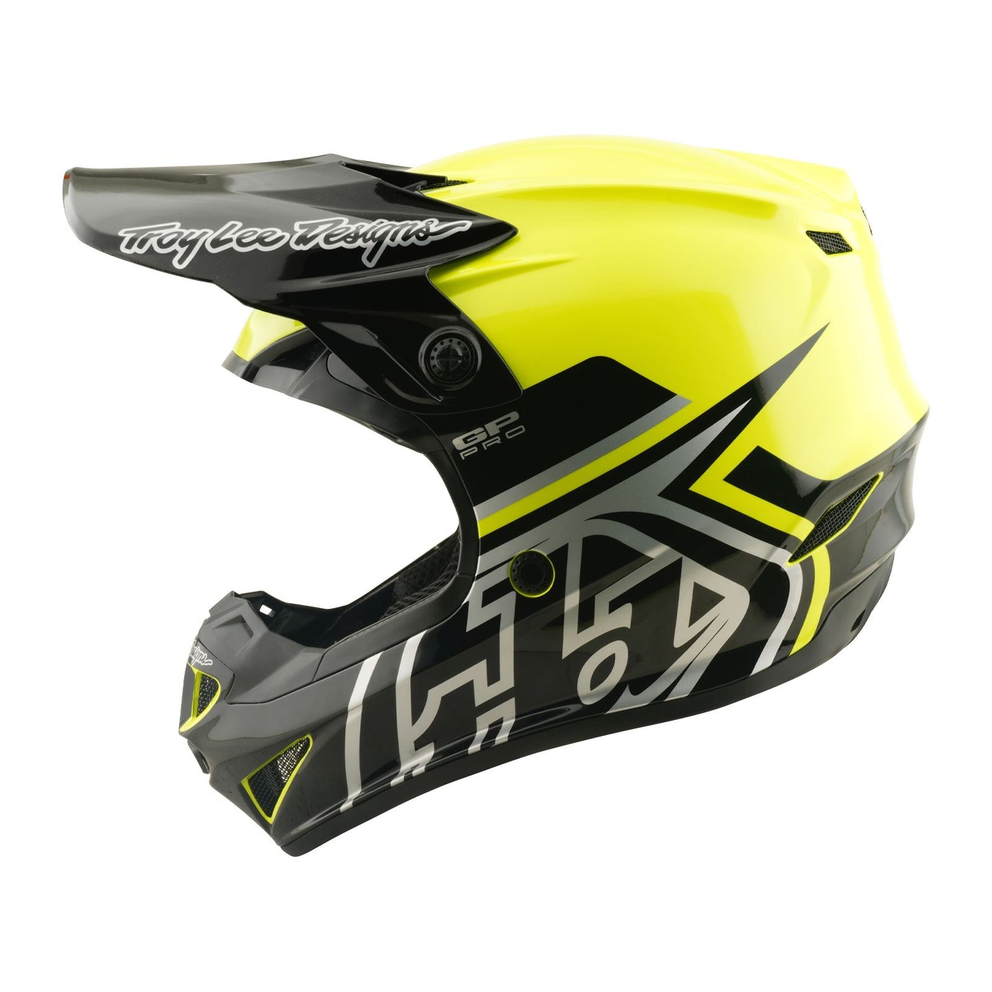 Troy Lee Designs Spring 2026 MX Youth GP PRO Mono Helmets Flo Yellow