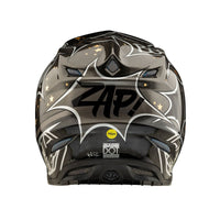 Troy Lee Designs 2025 Motocross Helmet SE5 Carbon Cosmic Explosion Grey