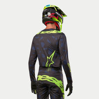 Alpinestars 2024 Techstar Rantera Motocross Jersey Black Navy Yellow Fluo Clearance