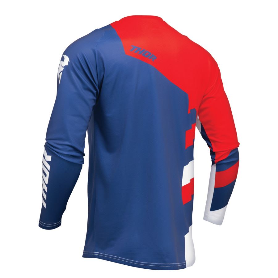 Thor 2025 Sector Checker Navy Red Motocross Combo Kit