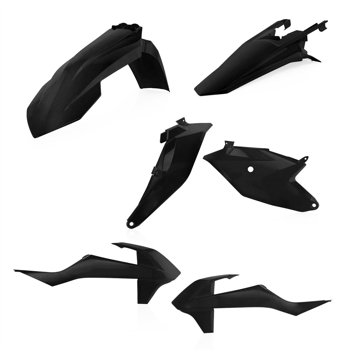 Acerbis Plastic Kit Metallic Black For KTM SX 85 2018-2024