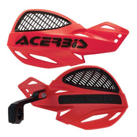 Acerbis Uniko MX Handguards Pair + Kit For Red Black Honda CRF 250 USA 2014 - 2017