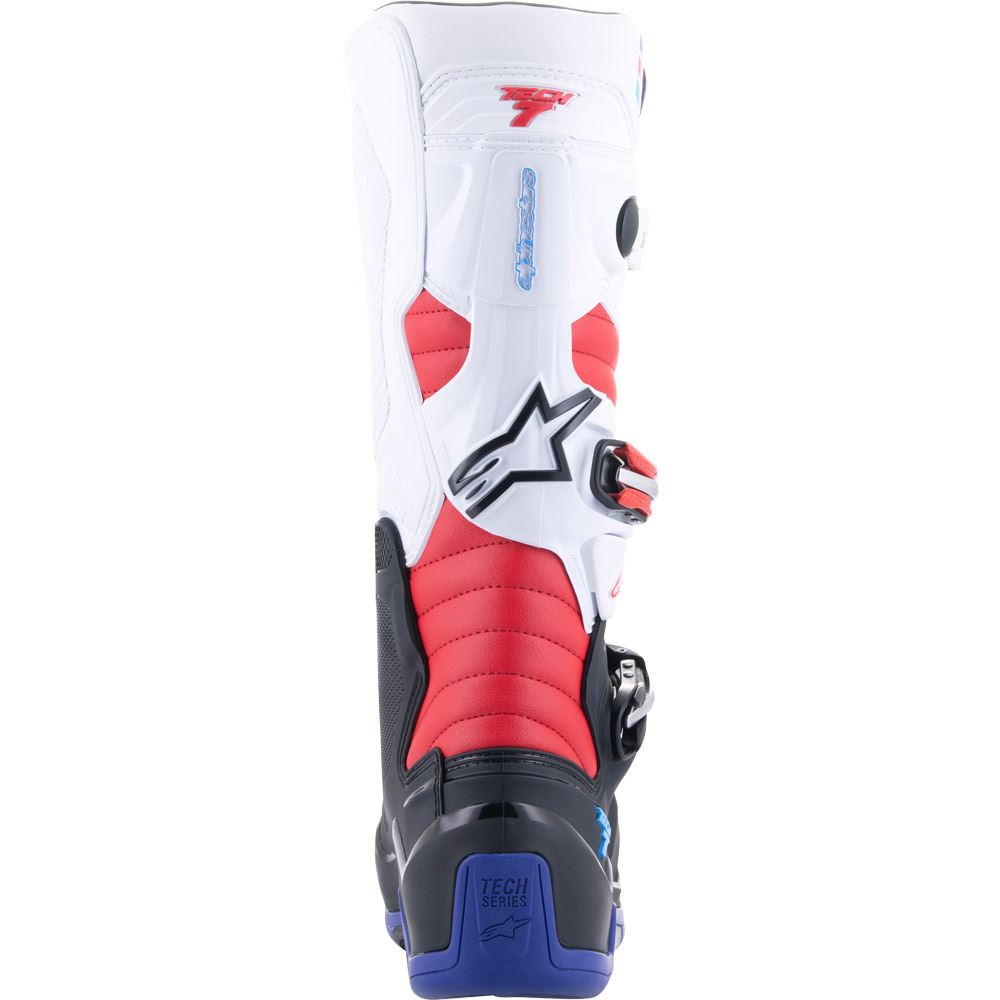 Alpinestars 2024 Tech 7 Motocross Boots Black Dark Blue Red White