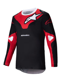 Alpinestars 2025 Racer Veil Motocross Jersey Black Bright Red