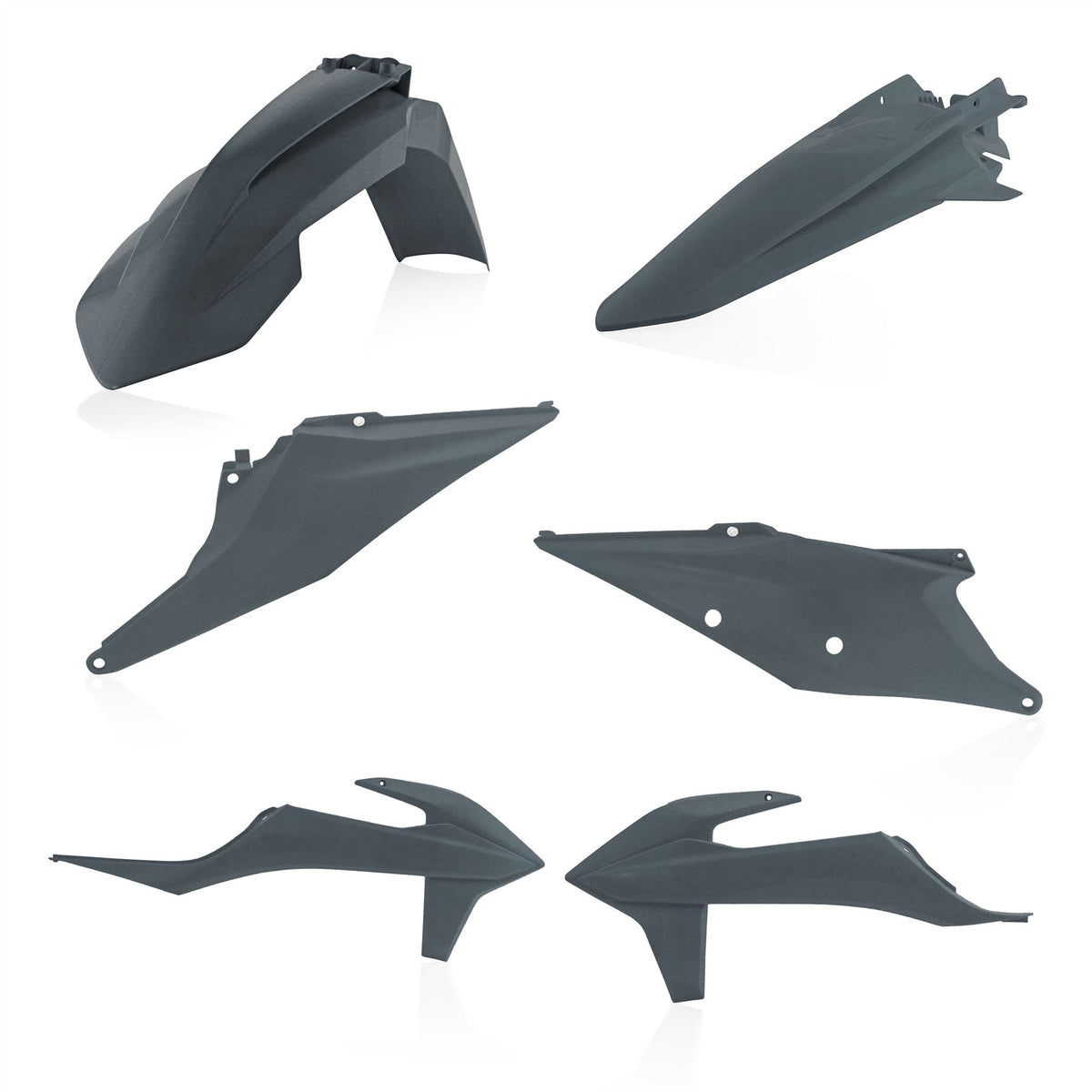 Acerbis Plastic Kit Metallic Grey For KTM XC-F 350 2019-2022