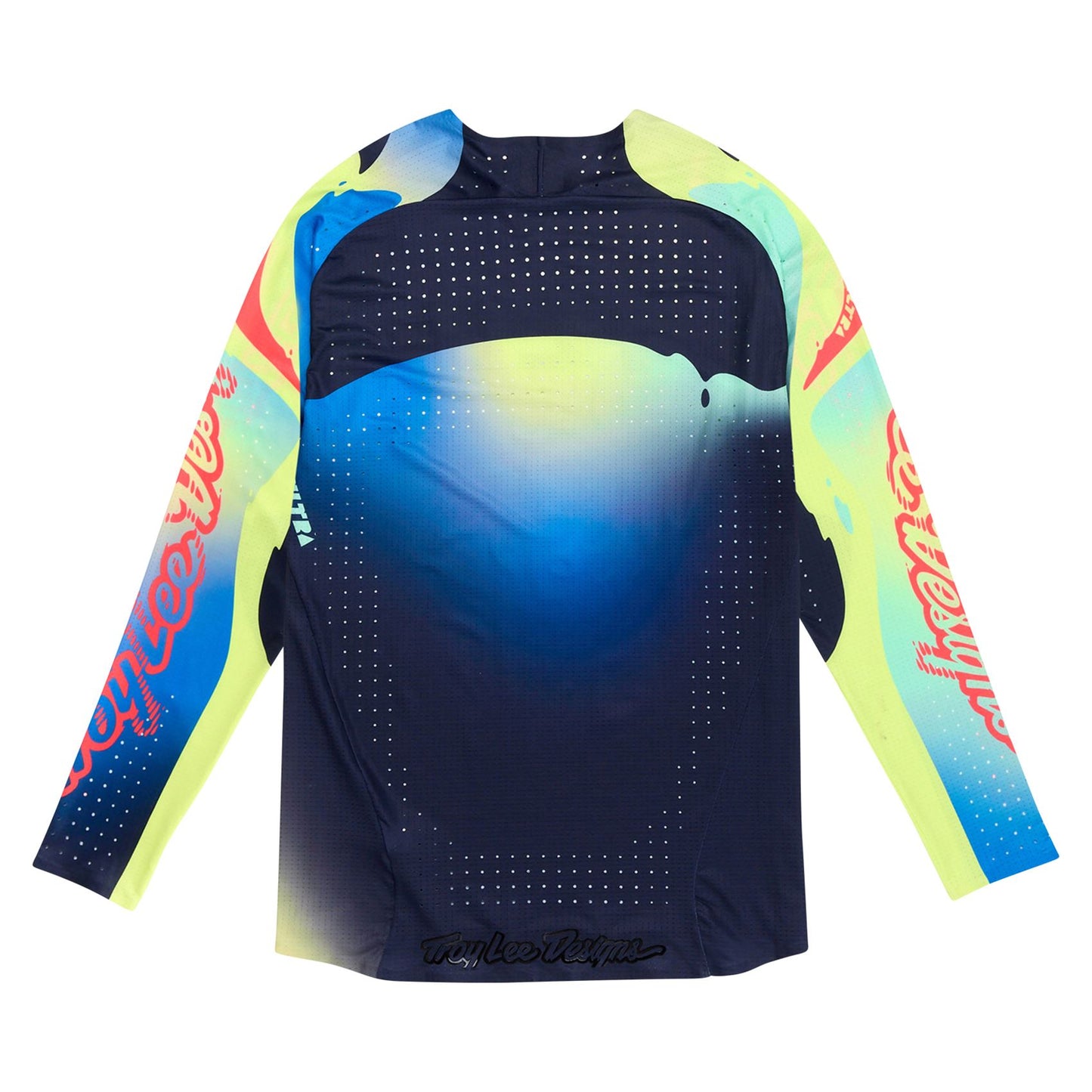 Troy Lee Designs Spring 2025 MX Jersey SE ULTRA Drip Jersey Glo Yellow Dark Navy