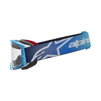 Alpinestars 2027 Supertech Dura Air Fluid MX Goggles Blue Fade Silver Clear