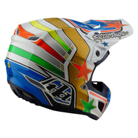 Troy Lee Designs Spring 2025 MX Helmet SE5 Composite Rays White Blue