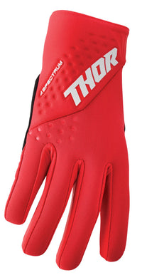 Thor 2026 Motocross Cold Weather Gloves Spectrum Red