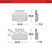 Moto-Master Pro Racing Sintered Brake Pads