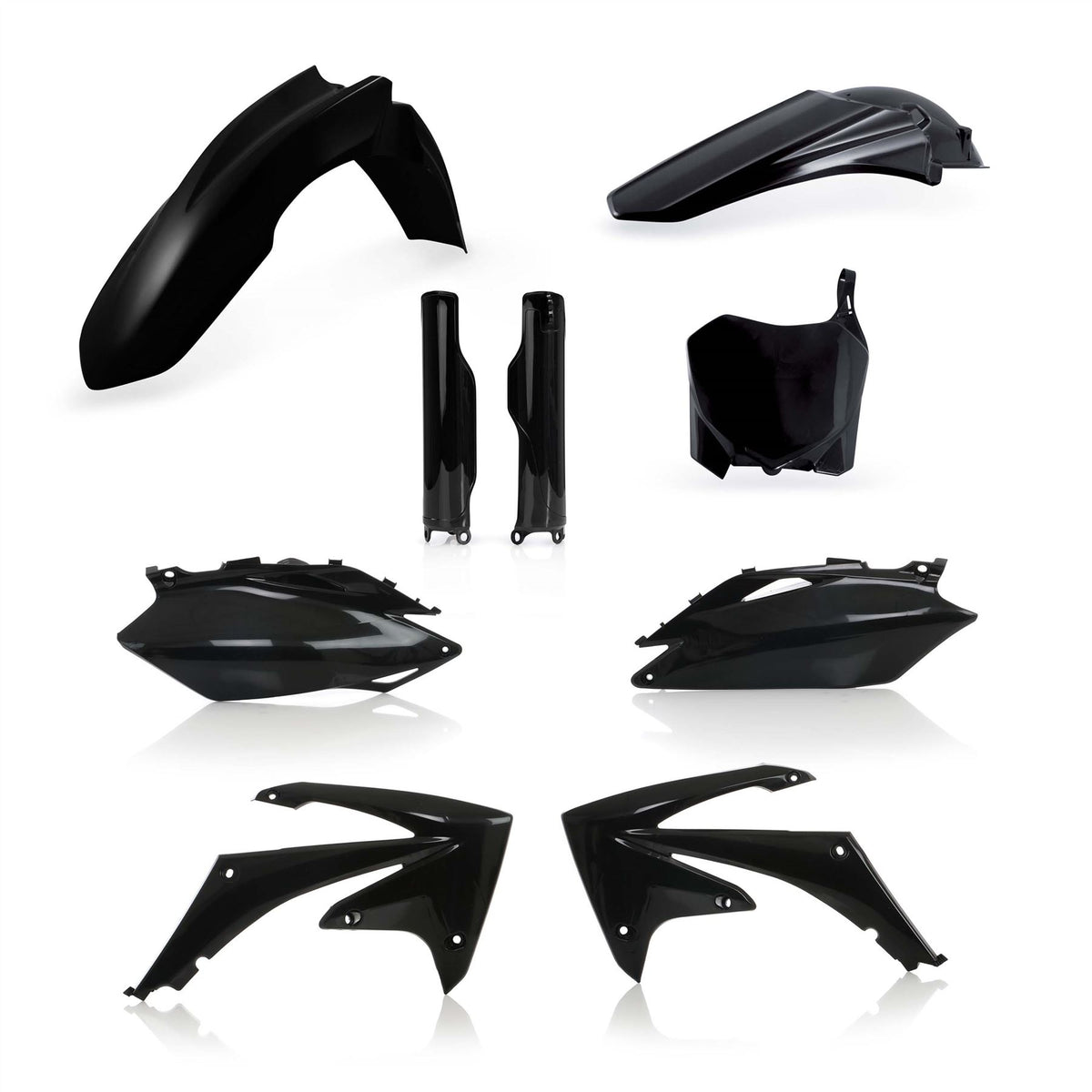 Acerbis Full Plastic Kit Black For HONDA CRF 450 R 2009-2010