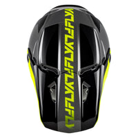 Fly Racing 2026 Motocross Helmet Kinetic Crest Grey Black Hi-Vis
