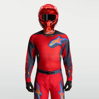 Alpinestars 2027 Racer Hunt MX Jersey Fire Red Graystone Hot Coral