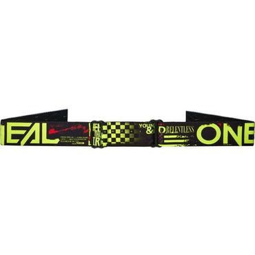O'Neal 2025 Motocross Goggles B-10 Attack Black Neon Yellow Radium Blue