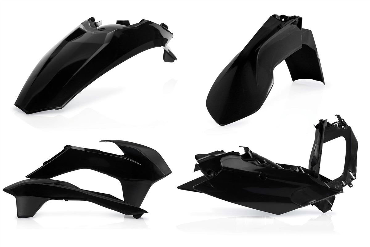 Acerbis Plastic Kit Black For KTM EXC-F 350 2014-2016