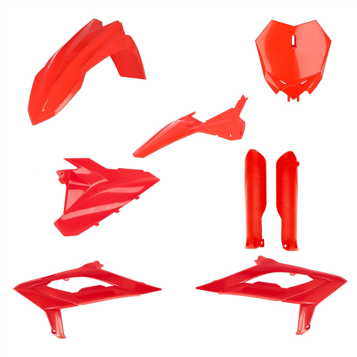 Acerbis Full Plastic Kit Red For Beta RX 300 2023-2024
