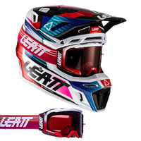 Leatt 2022 Helmet Moto 8.5 V22 Royal with 5.5 Goggles & Bag