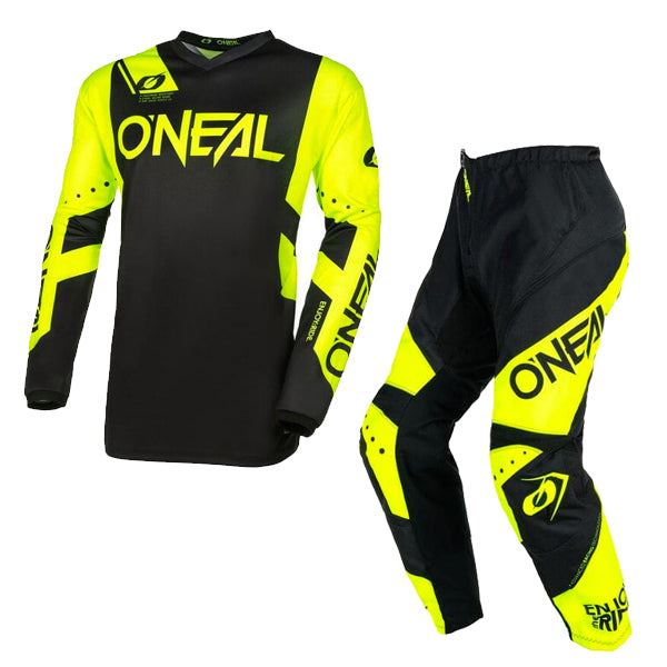 O'Neal 2025 Motocross Combo Kit Element Racewear Black Yellow