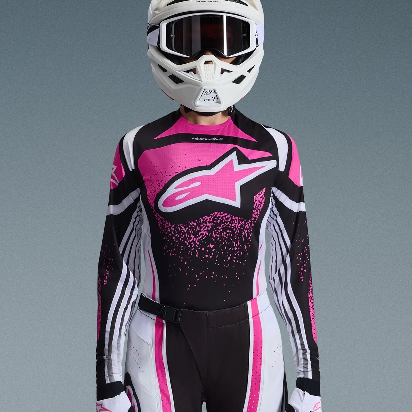 Alpinestars 2026 Womens Stella Techstar Nomur Motocross Jersey Ucla Blue White