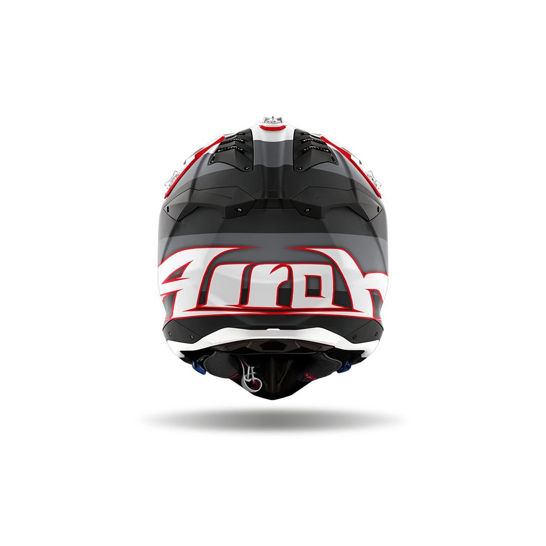 Airoh 2025 Helmet Aviator 3 Monarch Grey Red Matt