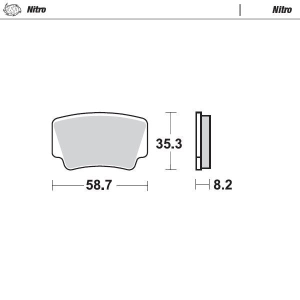 Moto-Master Rear Nitro Sintered Brake Pads For KTM 525 XC 2008-2013