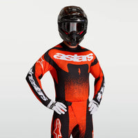 Alpinestars 2027 Techstar Swan MX Fire Red White Lavender Black MX Jersey