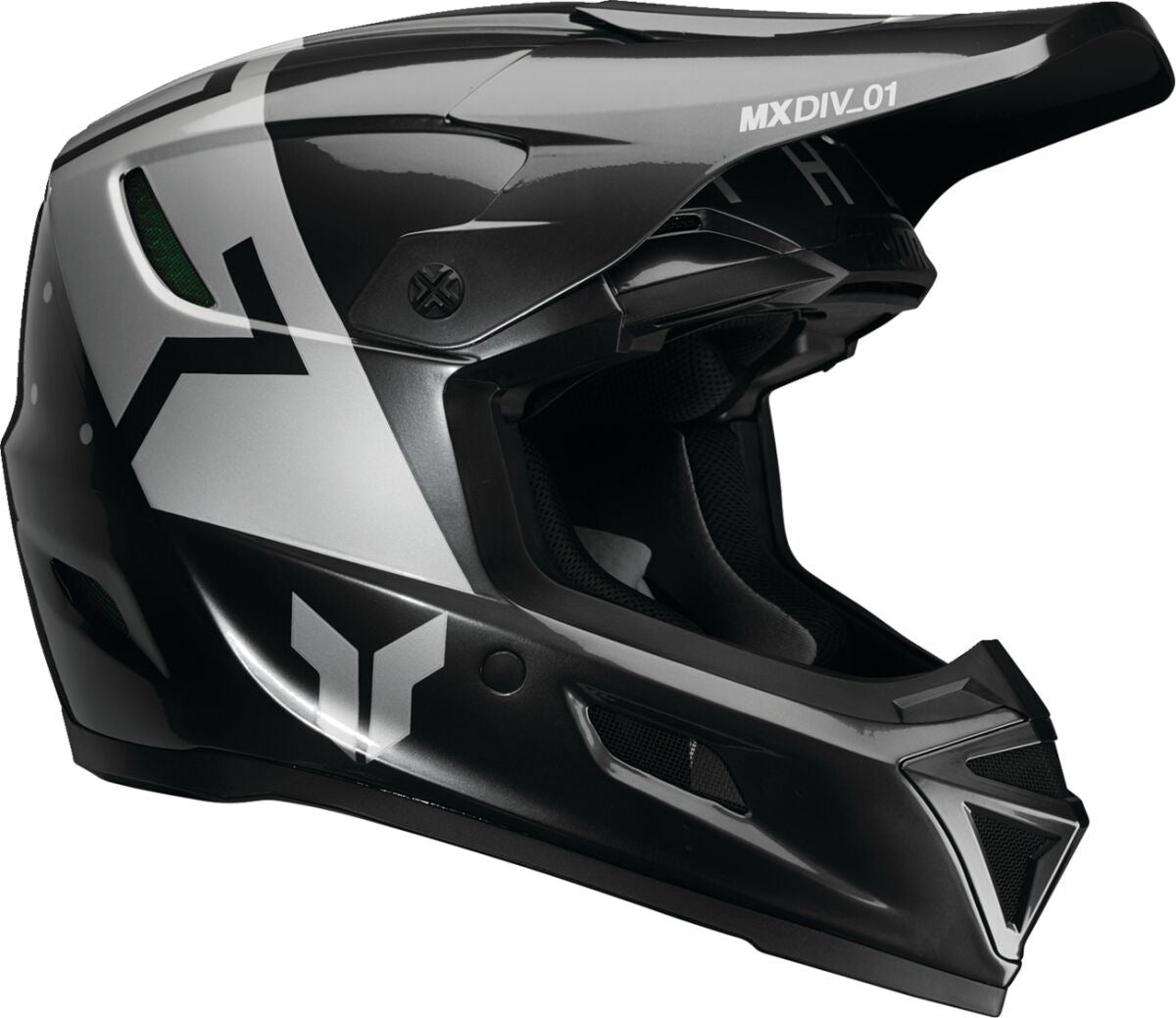 Thor MX Spring 2026 Helmet Reflex Sport Rogue Charcoal Silver
