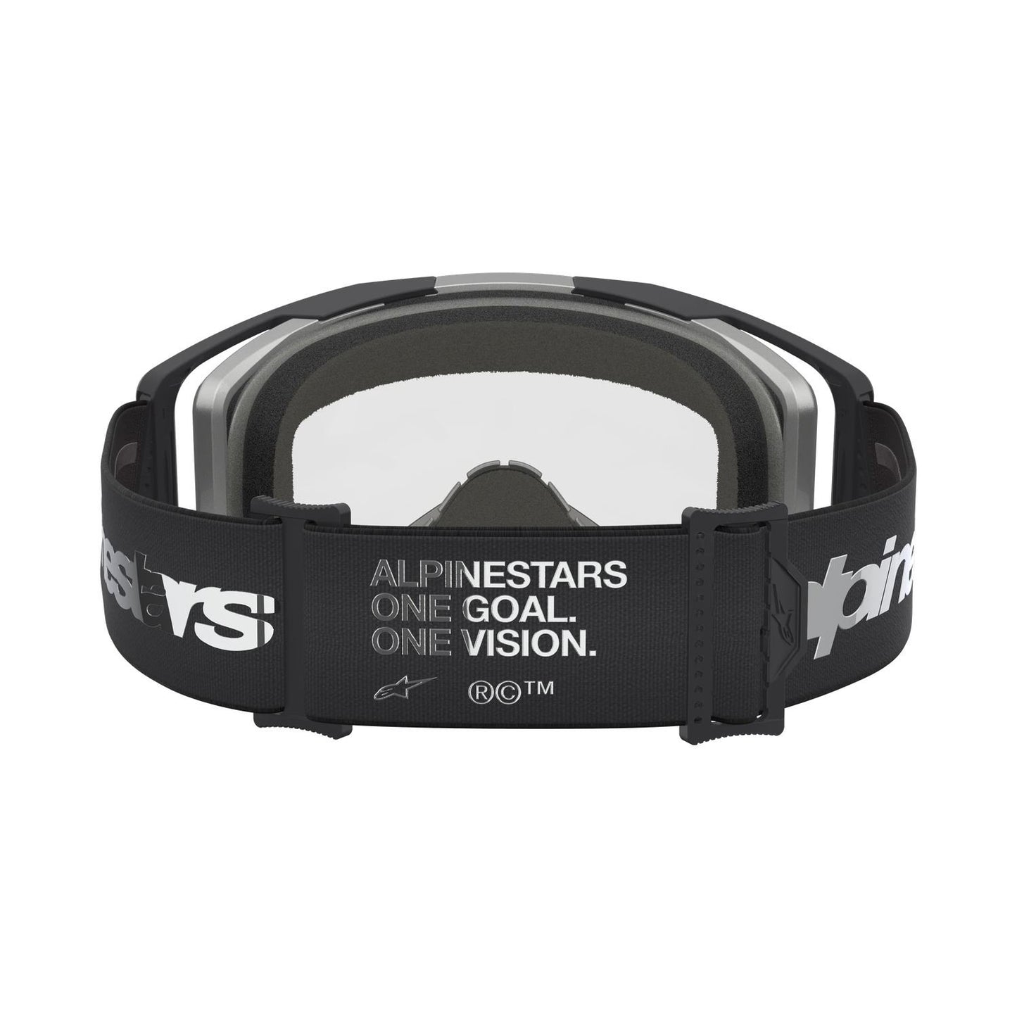 Alpinestars 2027 Vision 8 Amber MX Goggles Black Silver Clear