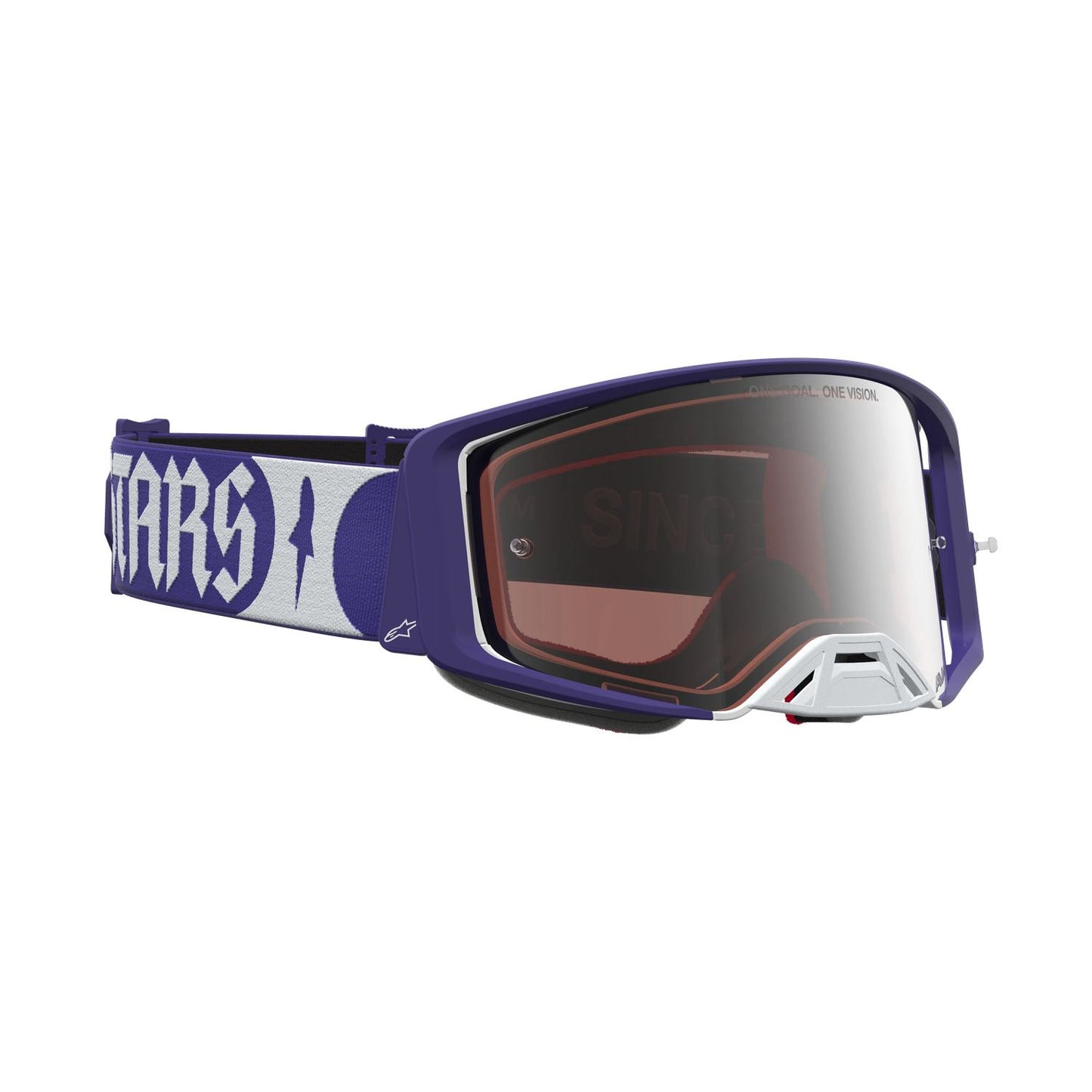 Alpinestars 2027 Supertech Atrox MX Goggles Deep Blue White Mirror Silver
