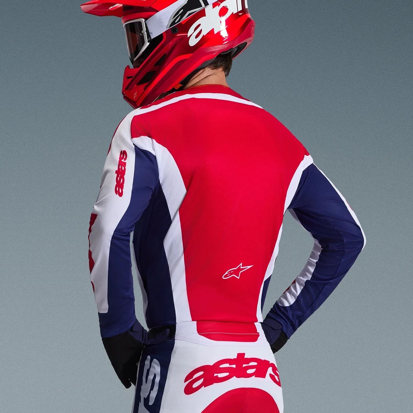 Alpinestars 2026 Racer Riway Motocross Jersey White Blue Red