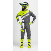 Thor 2025 Sector Checker Charcoal Acid Motocross Combo Kit