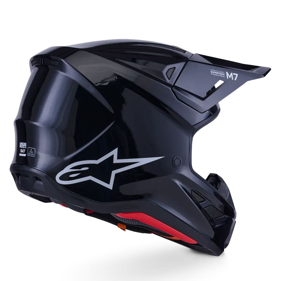 Alpinestars 2026  Motocross Helmet Black Glossy