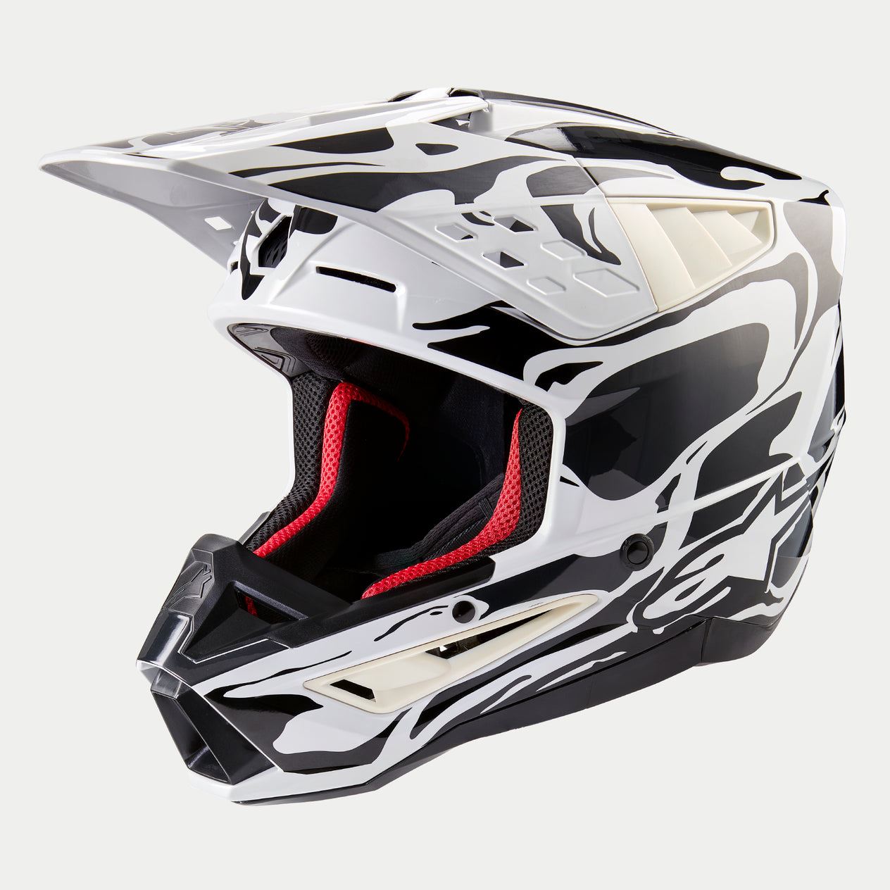 Alpinestars 2026 Supertech SM5 Mineral Cool Grey Dark Grey  Motocross Helmet