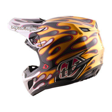 Troy Lee Designs Spring 2026 MX SE5 Carbon Overspray Helmets Black Gold