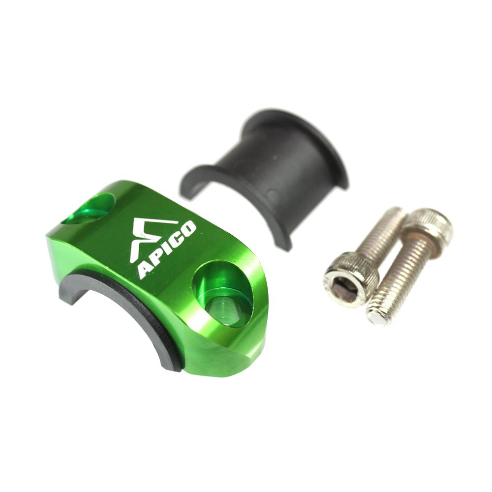 Apico Master Cylinder Perch Rotator Clamp Green For  Yamaha YZ TZF WR WRF